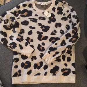 Loft cheetah sweater